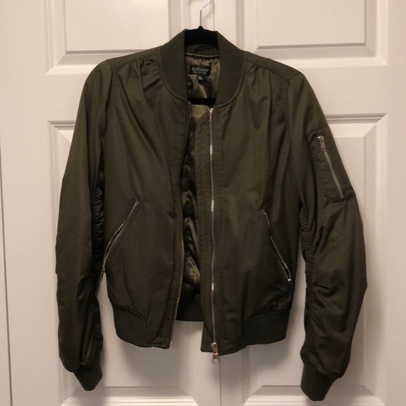 Topshop green bomber - Picture 2 of 6